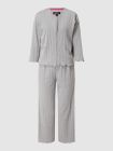 DKNY Pajamas with a ribbed structure in medium gray mottled