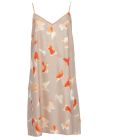 CJ SAGE TAUPE BUTTERFLY PRINT STRAPPY CHEMISE