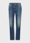 EMPORIO ARMANI  Regular-fit J45 jeans in right-hand comfort denim