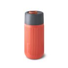 BB GLASS TRAVEL CUP - GREY/ CORAL