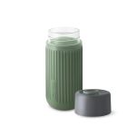 BB GLASS TRAVEL CUP - GREY/ OLIVE