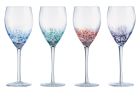 DRH- SET OF 4 SPECKLE WINE GLASSES