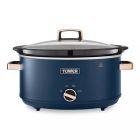 RK CAVALETTO 6.5L SLOW COOKER MIDNIGHT BLUE AND GOLD ROSE