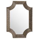 HILL- AGES ANTIQUE BRONZE DETAILED WALL MIRROR