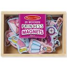 Melissa & Doug Magnetic Princesses 20 Wooden Princess Shapes