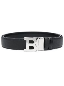 Bally B-buckle leather belt