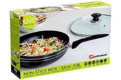 SQ PROFESSIONAL UNA NONSTICK WOK WITH TWO HANDLE 24CM