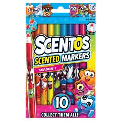 SCENTOS Scented Fine line Markers 10pc S21
