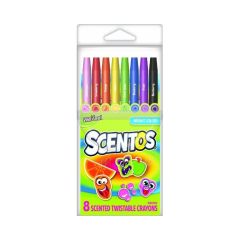 SCENTOS Scented Twist Up Crayons 8pc S21