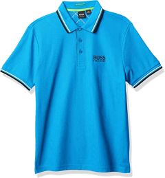 BOSS Men's Polo Shirt, Bright Baby Blue,