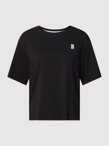 DKNY T-shirt with label print in black