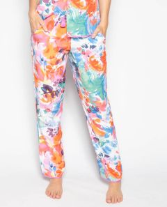 cyber jammies aimee abstract floral print pyjama pant