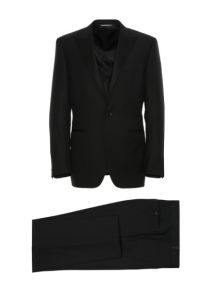 CANALI- DOUBLE BREASTED BLACK SUIT
