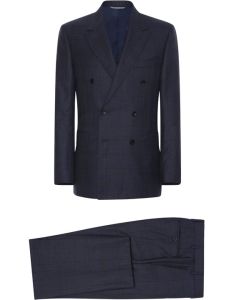 CANALI SUIT DARK BLUE DOUBLE BREASTED 