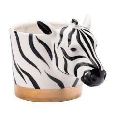 THE ENGLISH TABLE WARE LOOKING WILD ZEBRA PLANTER