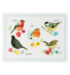 THE ENGLISH TABLE WARE GARDEN BIRDS SET OF 4 PLACEMATS