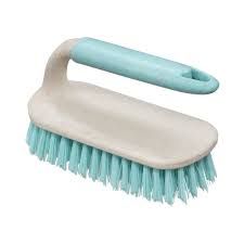  JVL Pro Clean Anti-Bacteria Scrubbing Brush with Handle - Blue