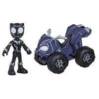HASBRO Marvel Spidey and His Amazing Friends Black Panther Action Figure And Panther Patroller Vehicle