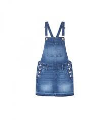  Pepe Jeans Dungarees with blue denim skirt