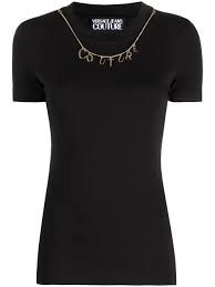 VERSACE S COUTURE CHARMS JERSEY STRETCH BLACK -74HAHE05
