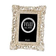 HILL ANTIQUE CHAMPAGNE ORNATE CUT OUT FRAME 4*6 