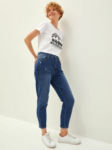 LCW CLASSIC STANDARD FIT POCKET DETAILED WOMEN'S JEANS