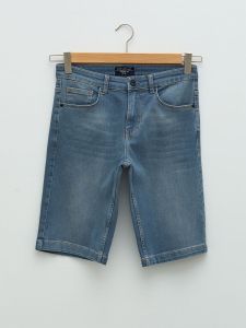 LC WAIKIKI Standard Fit Men's Jean Shorts-Gri Rodeo