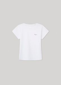 PEPE JEANS BLOOM WHITE T-SHIRT ROUND NECK