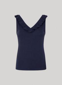PEPE JEANS LEIRE DARK BLUE KNITTED T-SHIRT