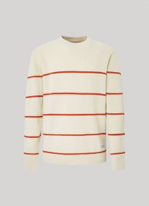 PEPE JEANS MAX IVORY COTTON PULLOVERS