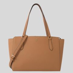 Tory Burch Emerson Small Top Zip Tote brown