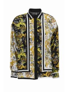 VERSACE PLACED TWILL PANEL LOGO COUTURE-74HAL2C1